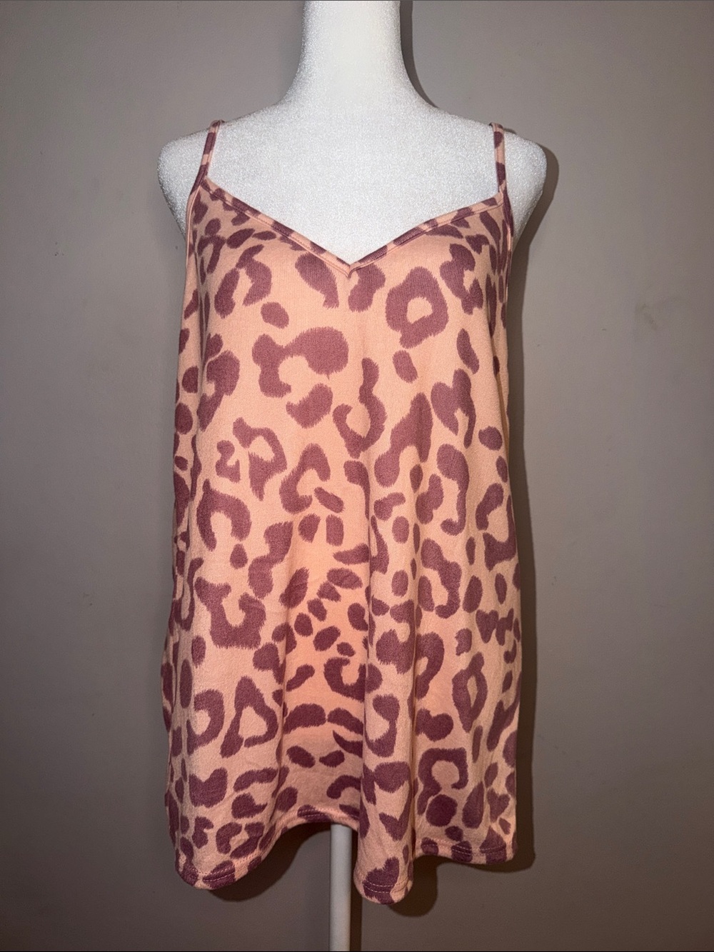 BiBi Pink Leopard Print Cami